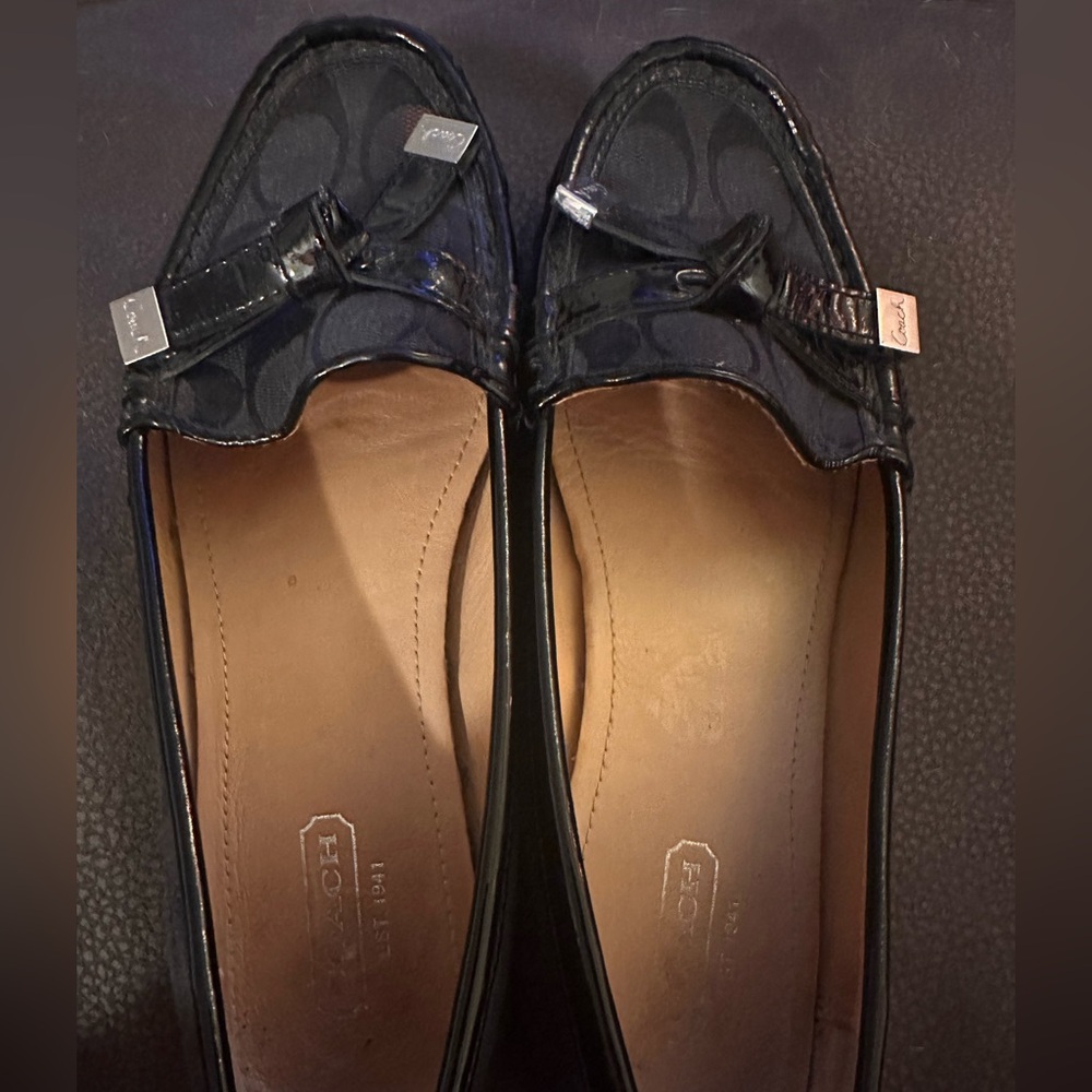 Coach Black Signature loafers